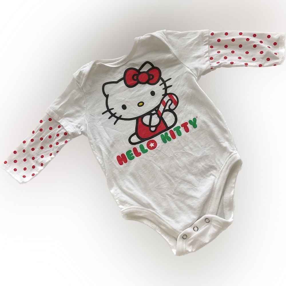 Hello Kitty Christmas Body Suit Old Navy size 3-6mo long sleeve Sanrio